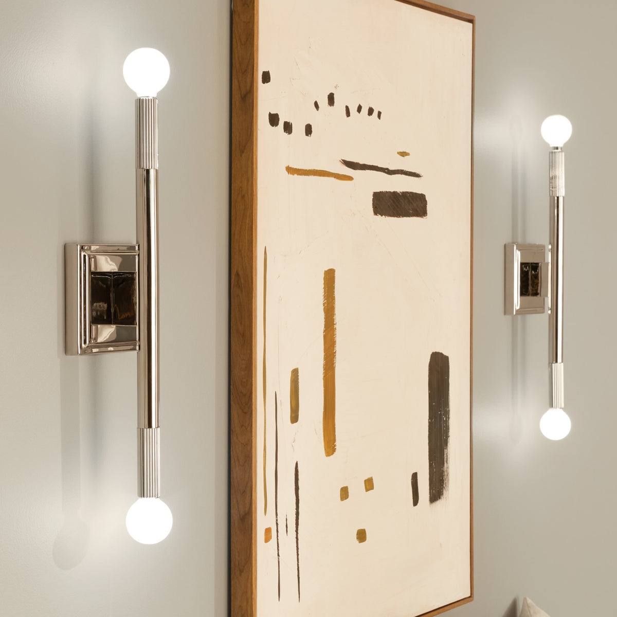 KICHLER 52556PN Odensa 17 Inch 2 Light Wall Sconce In Polished Nickel