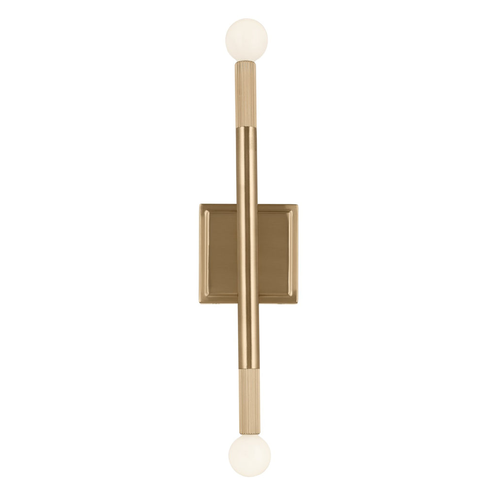KICHLER 52556CPZ Odensa 17 Inch 2 Light Wall Sconce In Champagne Bronze
