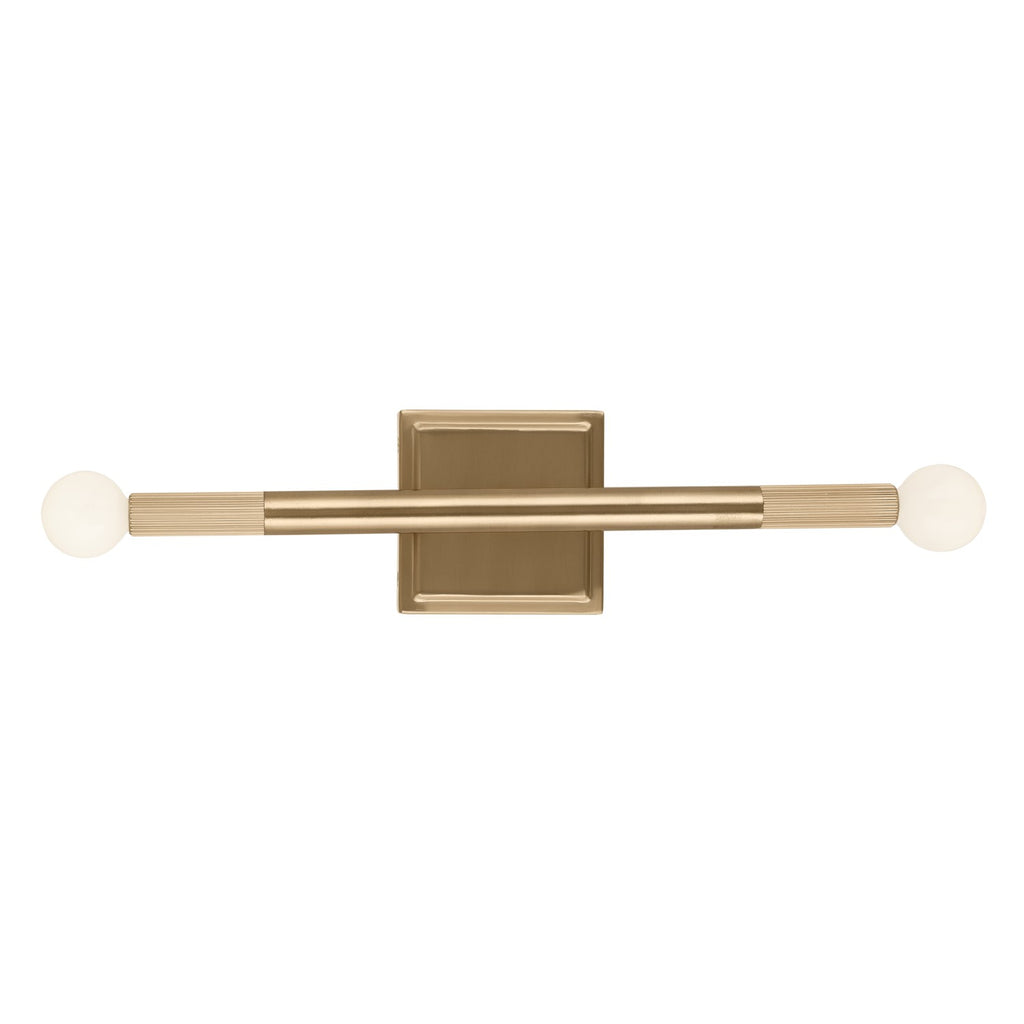 KICHLER 52556CPZ Odensa 17 Inch 2 Light Wall Sconce In Champagne Bronze