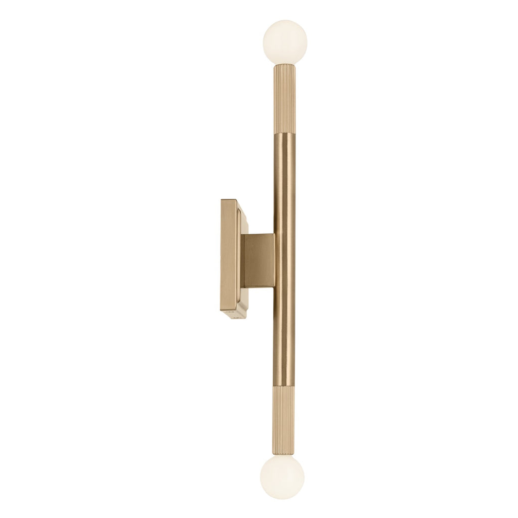 KICHLER 52556CPZ Odensa 17 Inch 2 Light Wall Sconce In Champagne Bronze