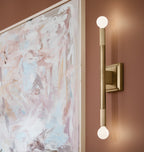 KICHLER 52556CPZ Odensa 17 Inch 2 Light Wall Sconce In Champagne Bronze