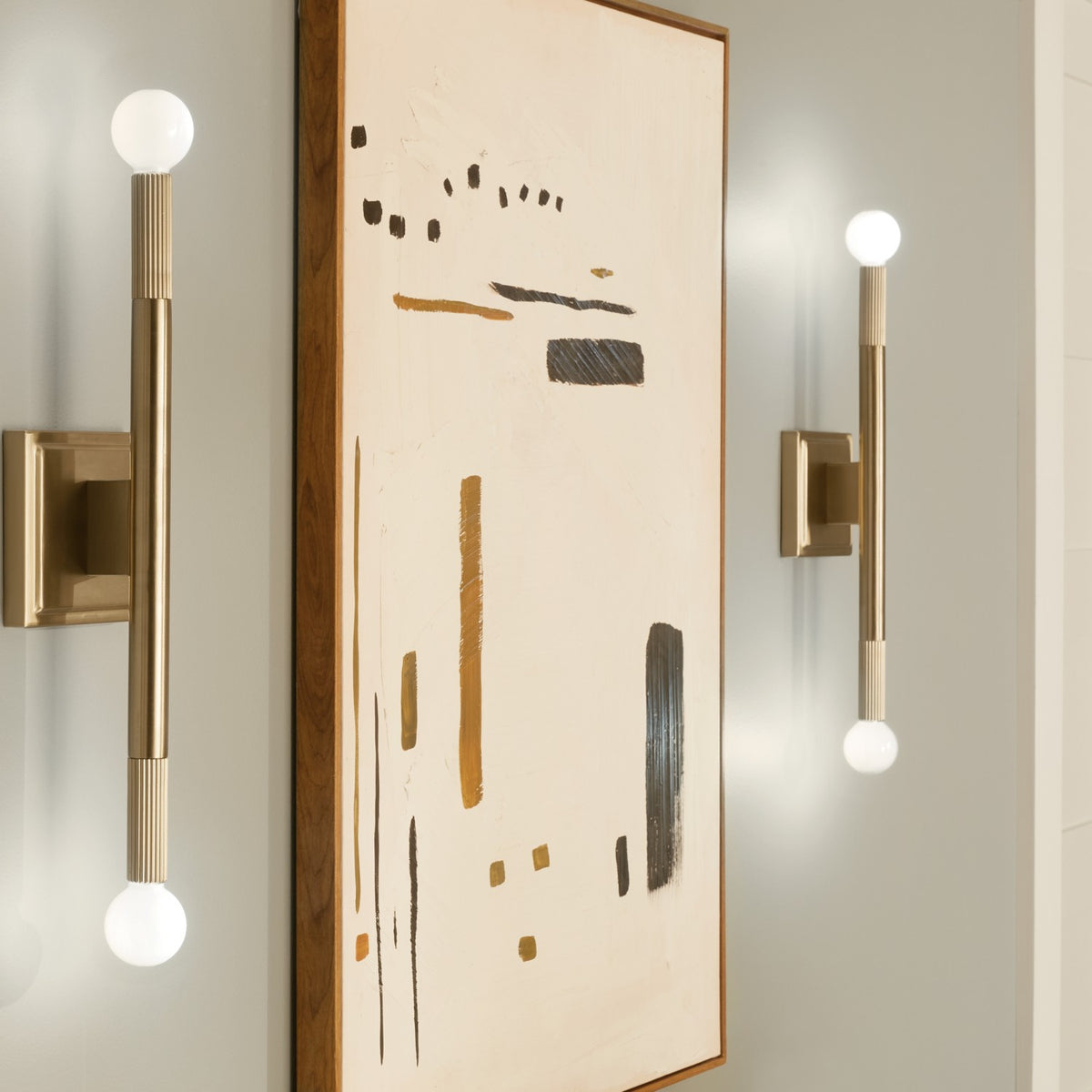 KICHLER 52556CPZ Odensa 17 Inch 2 Light Wall Sconce In Champagne Bronze