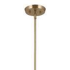 KICHLER 52558CPZBK Arcus 29.25 Inch 5 Light Convertible Chandelier In Champagne Bronze With Black