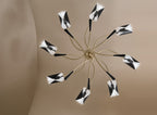 KICHLER 52560CPZBK Arcus 45.5 Inch 8 Light Chandelier In Champagne Bronze With Black