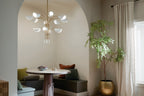 KICHLER 52561CPZWH Arcus 46.25 Inch 12 Light Chandelier In Champagne Bronze With White