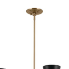 KICHLER 52566CPZBK Phix 38.75 Inch 12 Light Chandelier In Champagne Bronze With Black