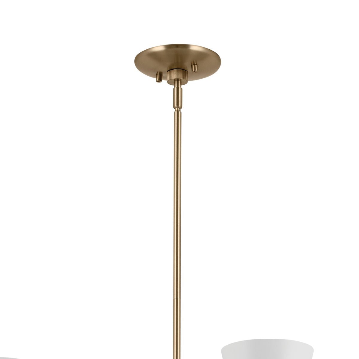 KICHLER 52566CPZWH Phix 38.75 Inch 12 Light Chandelier In Champagne Bronze With White