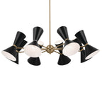 KICHLER 52567CPZBK Phix 48.75 Inch 16 Light Chandelier In Champagne Bronze With Black