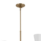 KICHLER 52568CPZWH Phix 50 Inch 12 Light Foyer Chandelier In Champagne Bronze With White