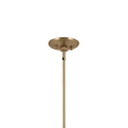 KICHLER 52569CPZGRG Phix 48 Inch 4 Light Linear Chandelier In Champagne Bronze With Greige And White