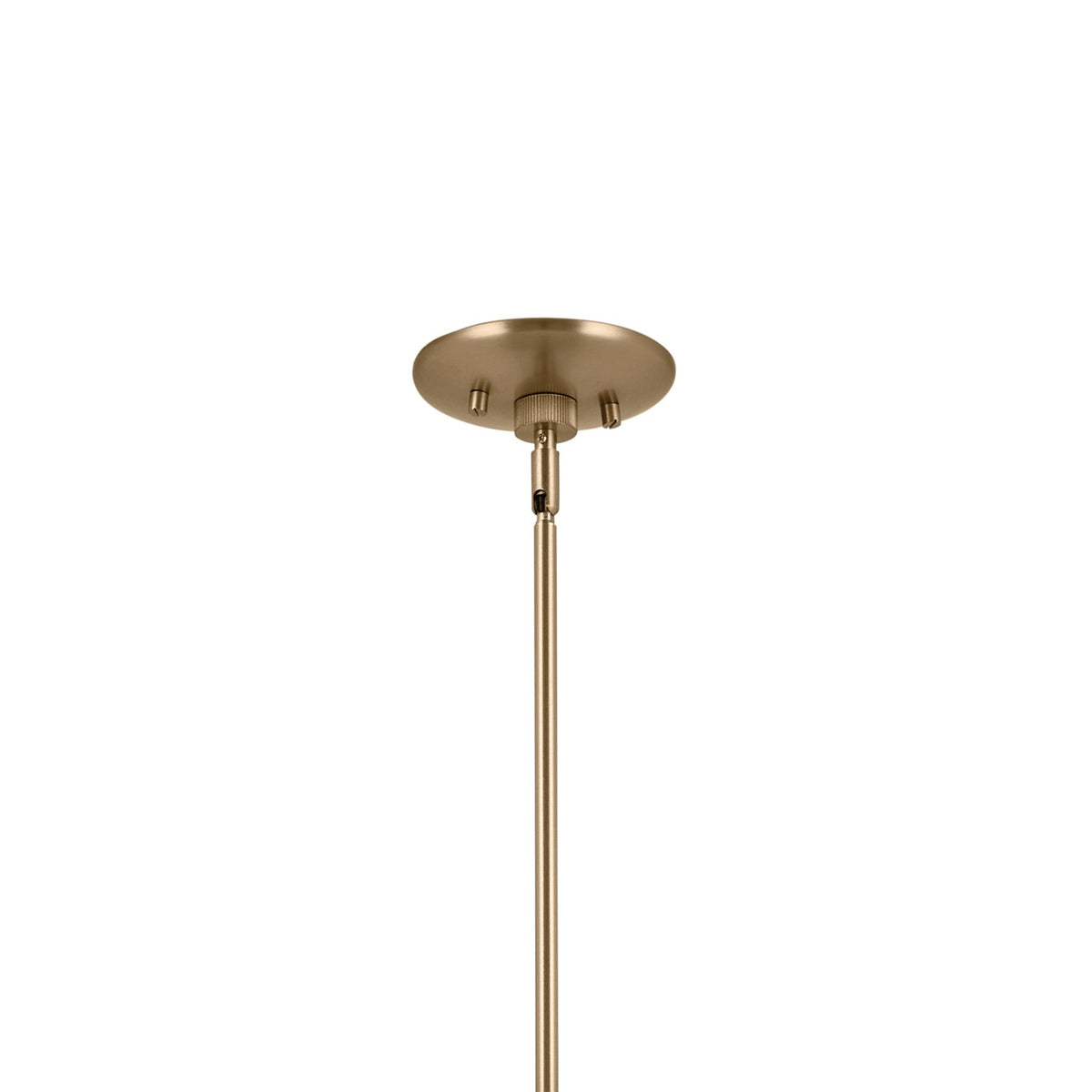 KICHLER 52569CPZGRG Phix 48 Inch 4 Light Linear Chandelier In Champagne Bronze With Greige And White