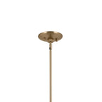 KICHLER 52569CPZWH Phix 48 Inch 4 Light Linear Chandelier In Champagne Bronze With White