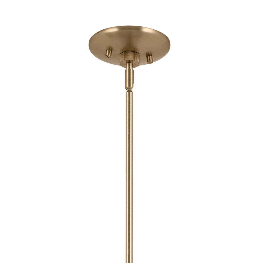 KICHLER 52565CPZGRG Phix 30.75 Inch 6 Light Chandelier In Champagne Bronze With Greige And White