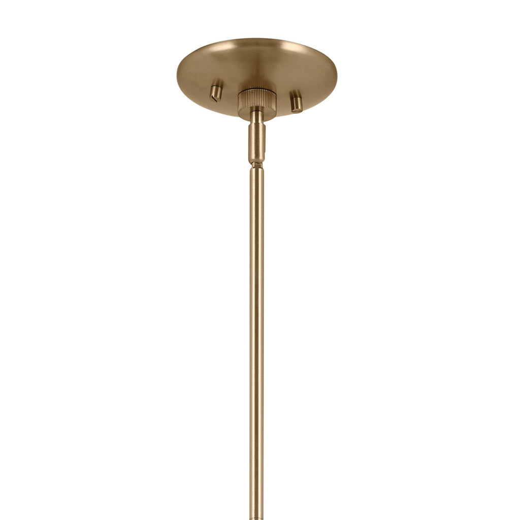KICHLER 52565CPZBK Phix 30.75 Inch 6 Light Chandelier In Champagne Bronze With Black