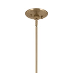 KICHLER 52565CPZWH Phix 30.75 Inch 6 Light Chandelier In Champagne Bronze With White