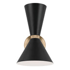 KICHLER 52570CPZBK Phix 13.5 Inch 2 Light Wall Sconce In Champagne Bronze With Black