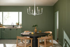 KICHLER 52525WH Deela 28 Inch 6 Light Chandelier In White