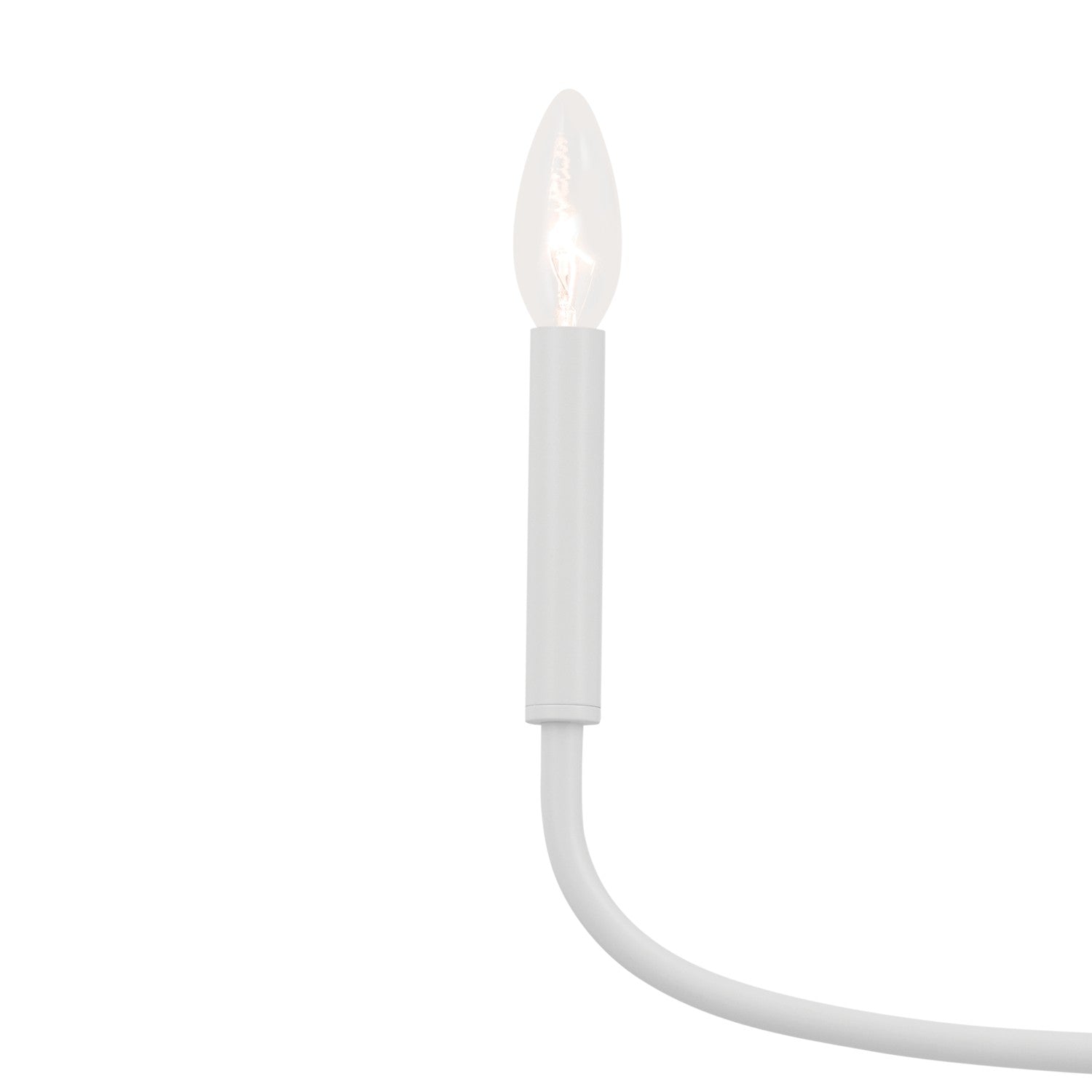 KICHLER 52525WH Deela 28 Inch 6 Light Chandelier In White