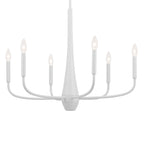 KICHLER 52525WH Deela 28 Inch 6 Light Chandelier In White