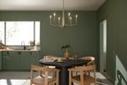 KICHLER 52525CPZ Deela 28 Inch 6 Light Chandelier In Champagne Bronze