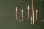 KICHLER 52525CPZ Deela 28 Inch 6 Light Chandelier In Champagne Bronze