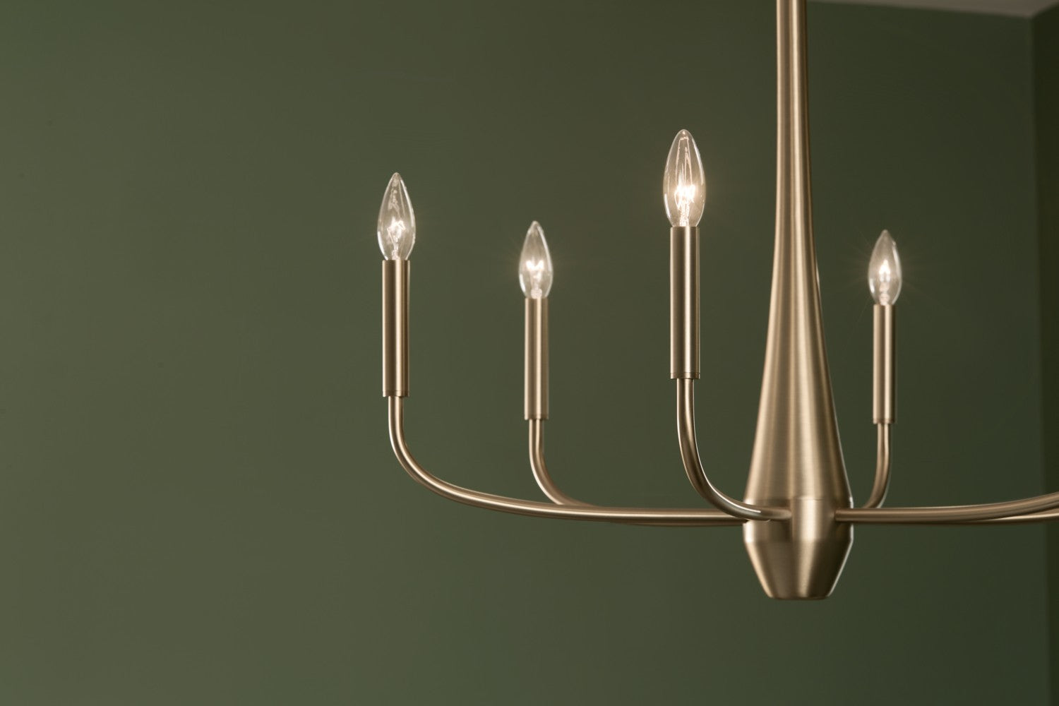 KICHLER 52525CPZ Deela 28 Inch 6 Light Chandelier In Champagne Bronze