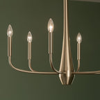 KICHLER 52525CPZ Deela 28 Inch 6 Light Chandelier In Champagne Bronze