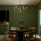 KICHLER 52525CPZ Deela 28 Inch 6 Light Chandelier In Champagne Bronze