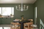 KICHLER 52526WH Deela 36 Inch 8 Light Chandelier In White