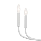 KICHLER 52526WH Deela 36 Inch 8 Light Chandelier In White
