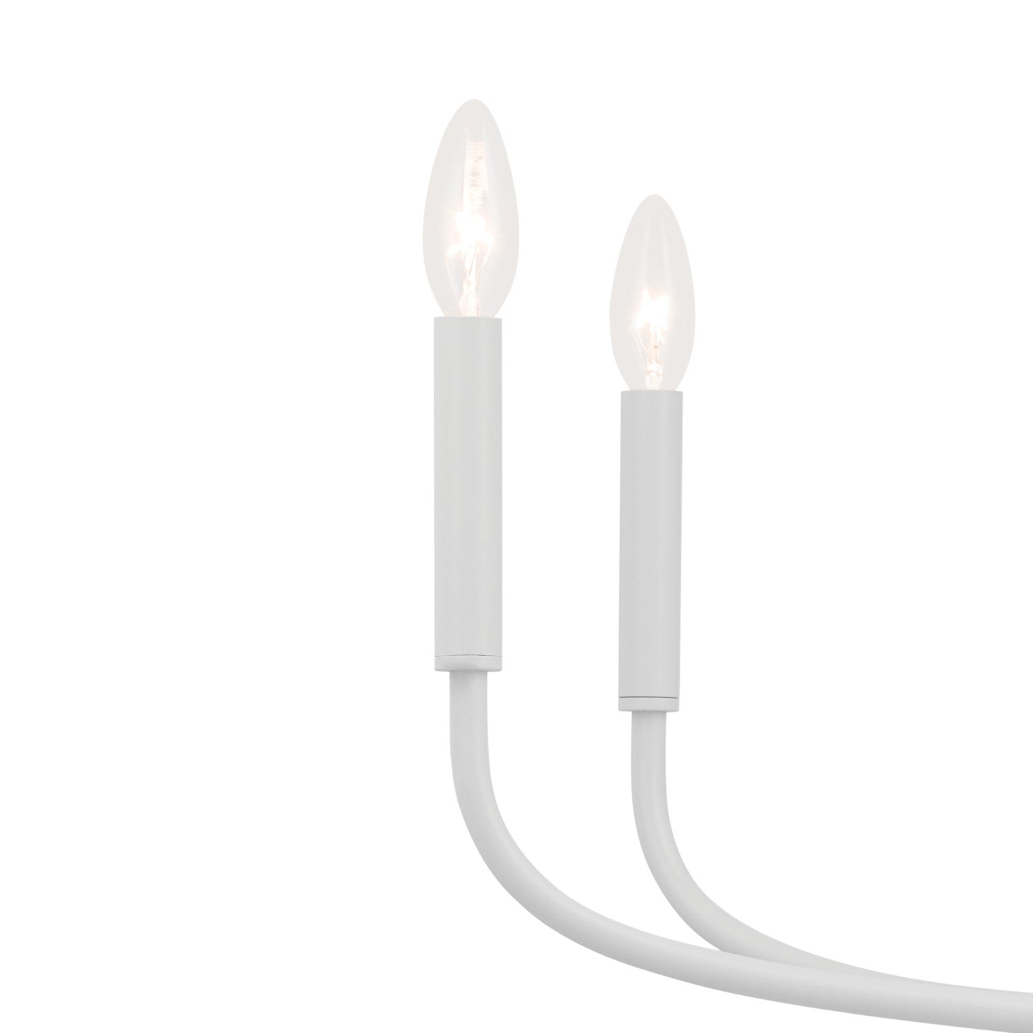 KICHLER 52526WH Deela 36 Inch 8 Light Chandelier In White