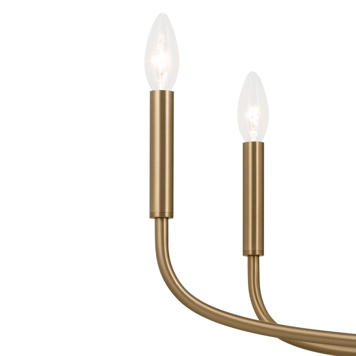 KICHLER 52526CPZ Deela 36 Inch 8 Light Chandelier In Champagne Bronze