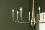 KICHLER 52526CPZ Deela 36 Inch 8 Light Chandelier In Champagne Bronze