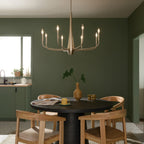 KICHLER 52526CPZ Deela 36 Inch 8 Light Chandelier In Champagne Bronze