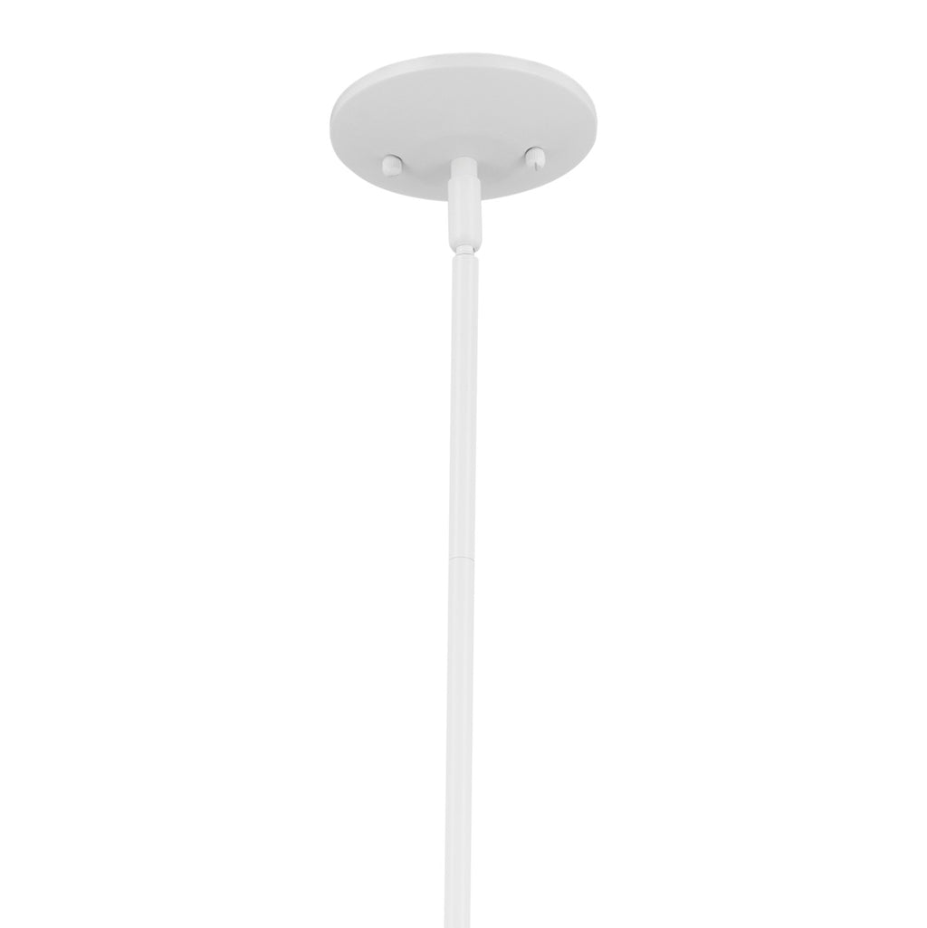 KICHLER 52529WH Deela 17 Inch 1 Light Pendant With Satin Etched Cased Opal Glass In White