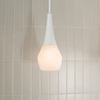 KICHLER 52529WH Deela 17 Inch 1 Light Pendant With Satin Etched Cased Opal Glass In White
