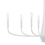 KICHLER 52528WH Deela 41 Inch 8 Light Oval Chandelier In White