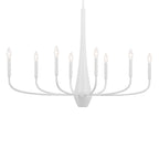 KICHLER 52528WH Deela 41 Inch 8 Light Oval Chandelier In White