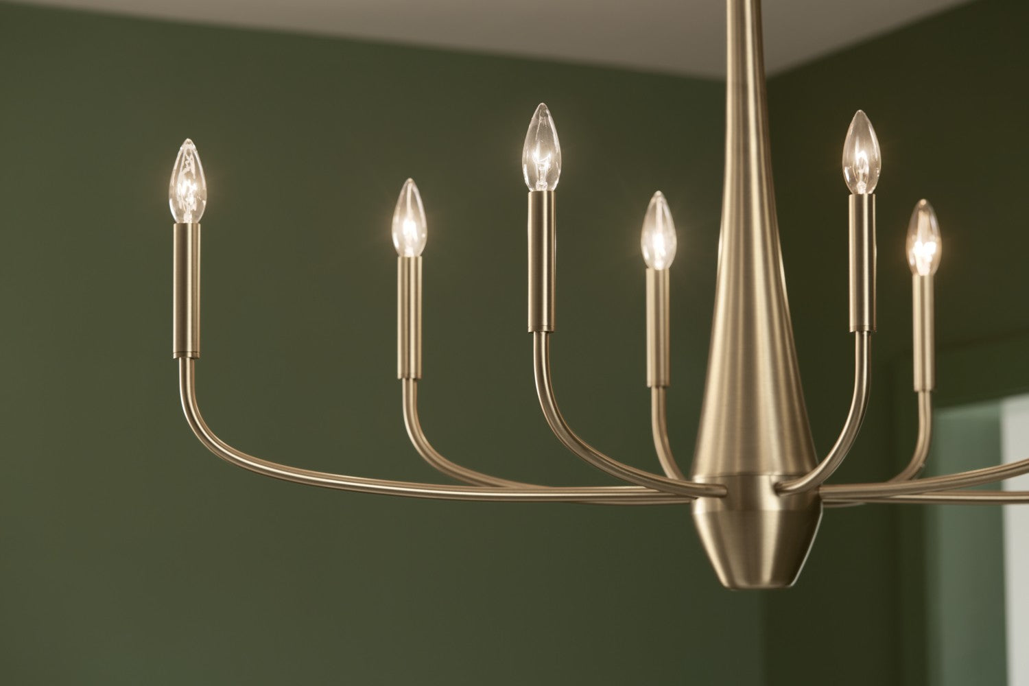 KICHLER 52528CPZ Deela 41 Inch 8 Light Oval Chandelier In Champagne Bronze