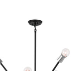KICHLER 52537BK Armstrong 63" 16 Light Chandelier In Black
