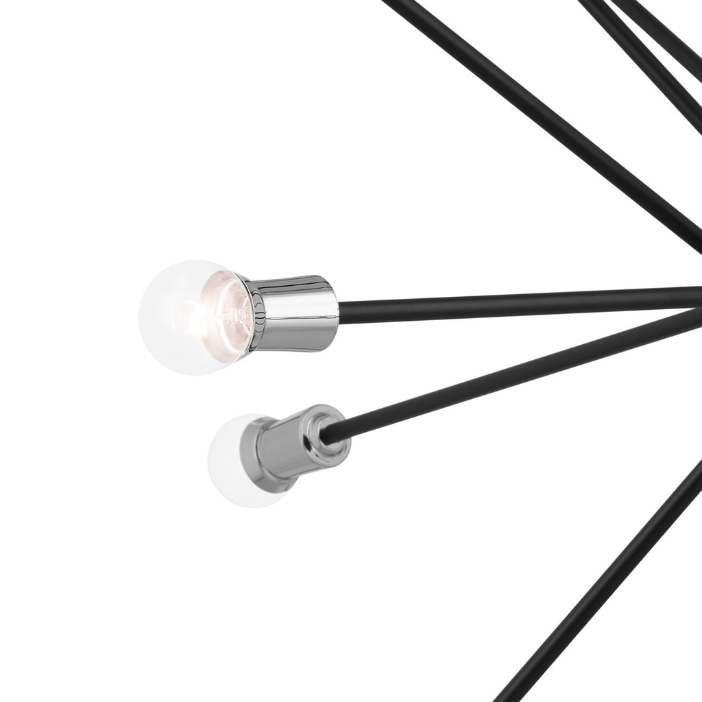 KICHLER 52537BK Armstrong 63" 16 Light Chandelier In Black