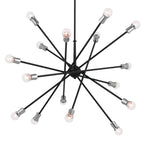 KICHLER 52537BK Armstrong 63" 16 Light Chandelier In Black