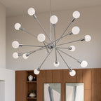 KICHLER 52537CH Armstrong 63" 16 Light Chandelier In Chrome