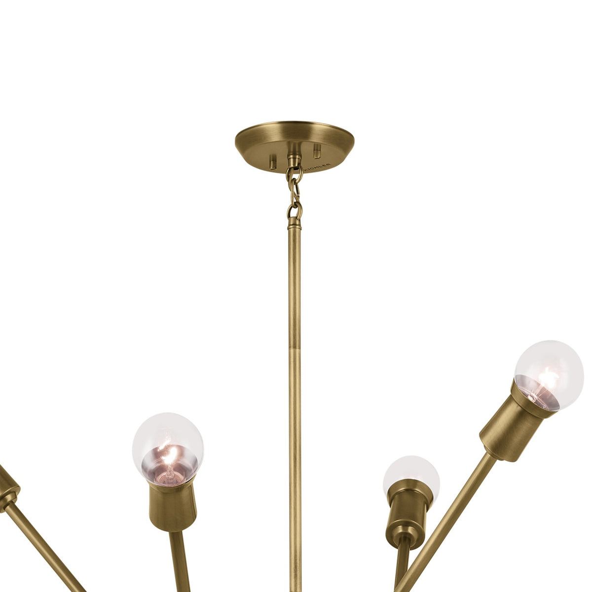 KICHLER 52537NBR Armstrong 63" 16 Light Chandelier In Natural Brass