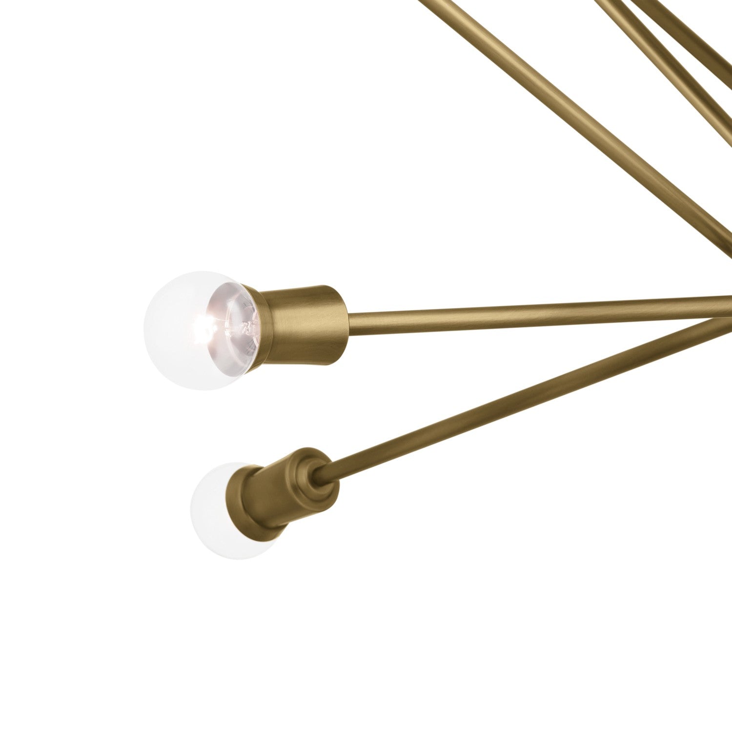 KICHLER 52537NBR Armstrong 63" 16 Light Chandelier In Natural Brass
