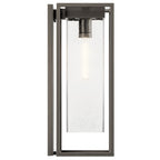 KICHLER 59063OZ The Mercer 24" 1 Light Outdoor Wall Light With Clear Seeded Glass In Olde Bronze