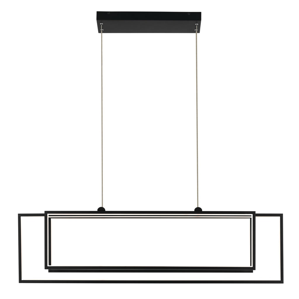 KICHLER 84331MBK Jestin 46 Inch Led Linear Chandelier In Matte Black