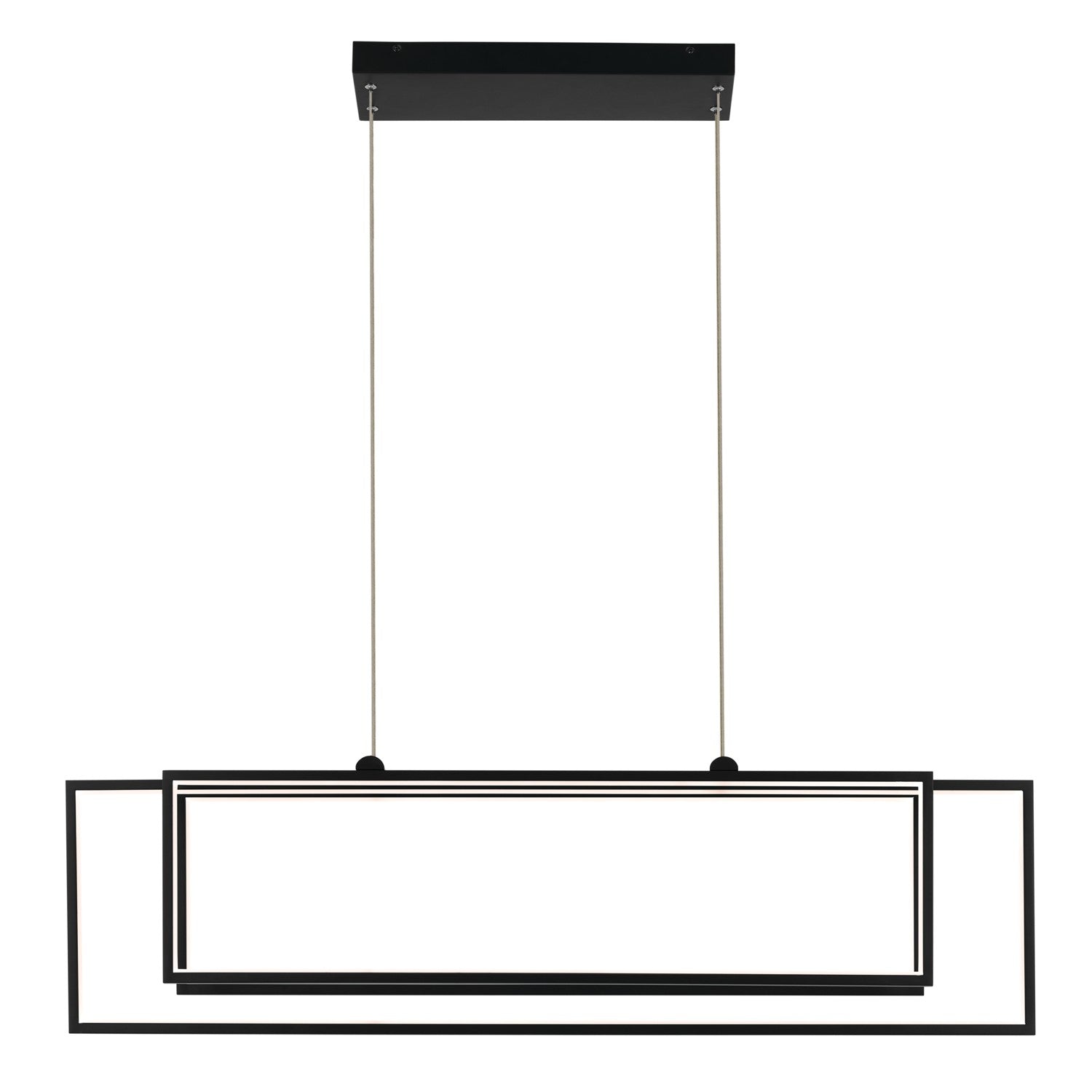 KICHLER 84331MBK Jestin 46 Inch Led Linear Chandelier In Matte Black