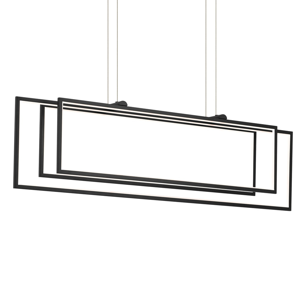 KICHLER 84331MBK Jestin 46 Inch Led Linear Chandelier In Matte Black