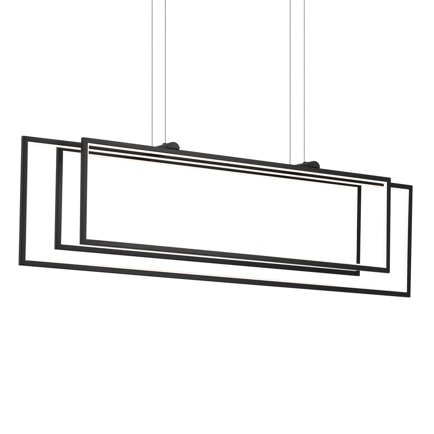 KICHLER 84331MBK Jestin 46 Inch Led Linear Chandelier In Matte Black